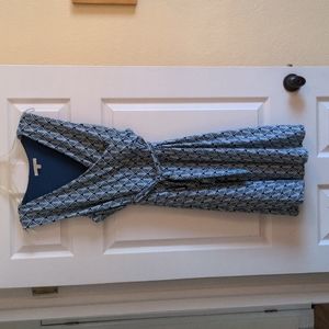 41 Hawthorn faux wrap sleeveless dress